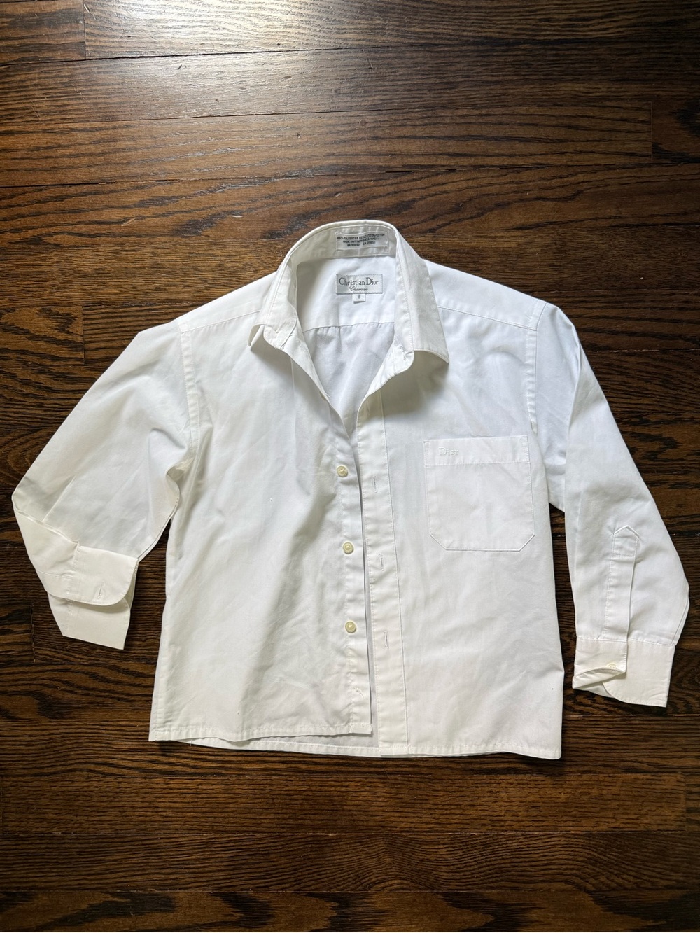 Dior Kids Vintage White Button-Down Shirt